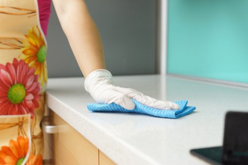 Final finishing clean after building work in Brixton property