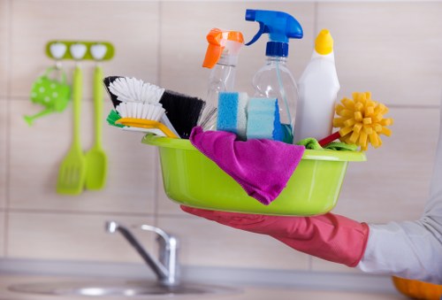 Local cleaner maintaining a Brixton kitchen and living area