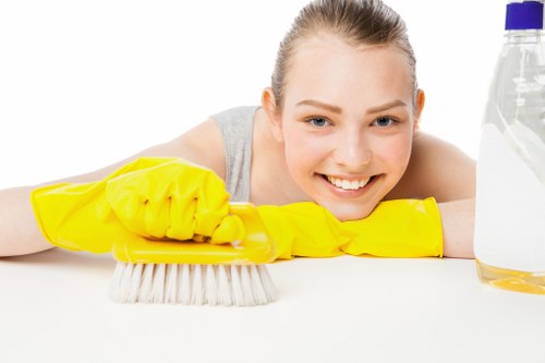 Professional oven cleaning in a Brixton home kitchen