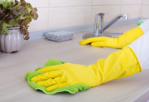 Professional home cleaning in Brixton bathroom and hallway areas