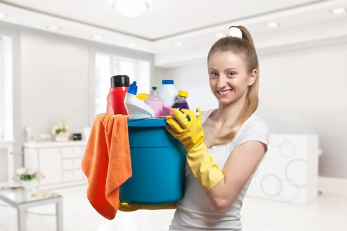 Bathroom cleaning during a Brixton tenancy handover
