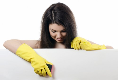 Detailed post-construction cleaning of kitchen surfaces in Brixton